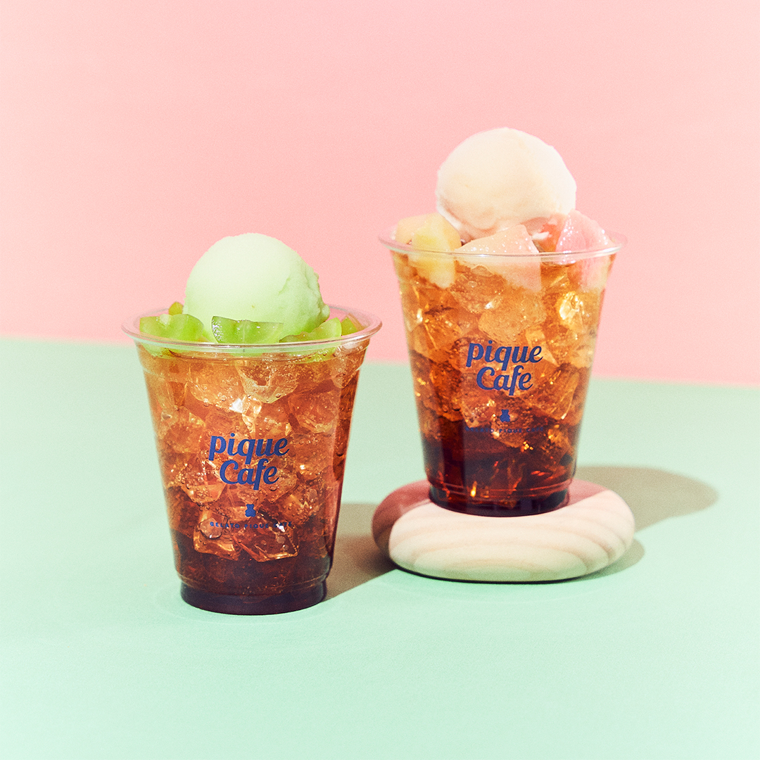 B1F【ジェラート ピケ カフェ】𝐏𝐞𝐚𝐜𝐡 & 𝐌𝐮𝐬𝐜𝐚𝐭 𝐃𝐞𝐥𝐢𝐠𝐡𝐭𝐬